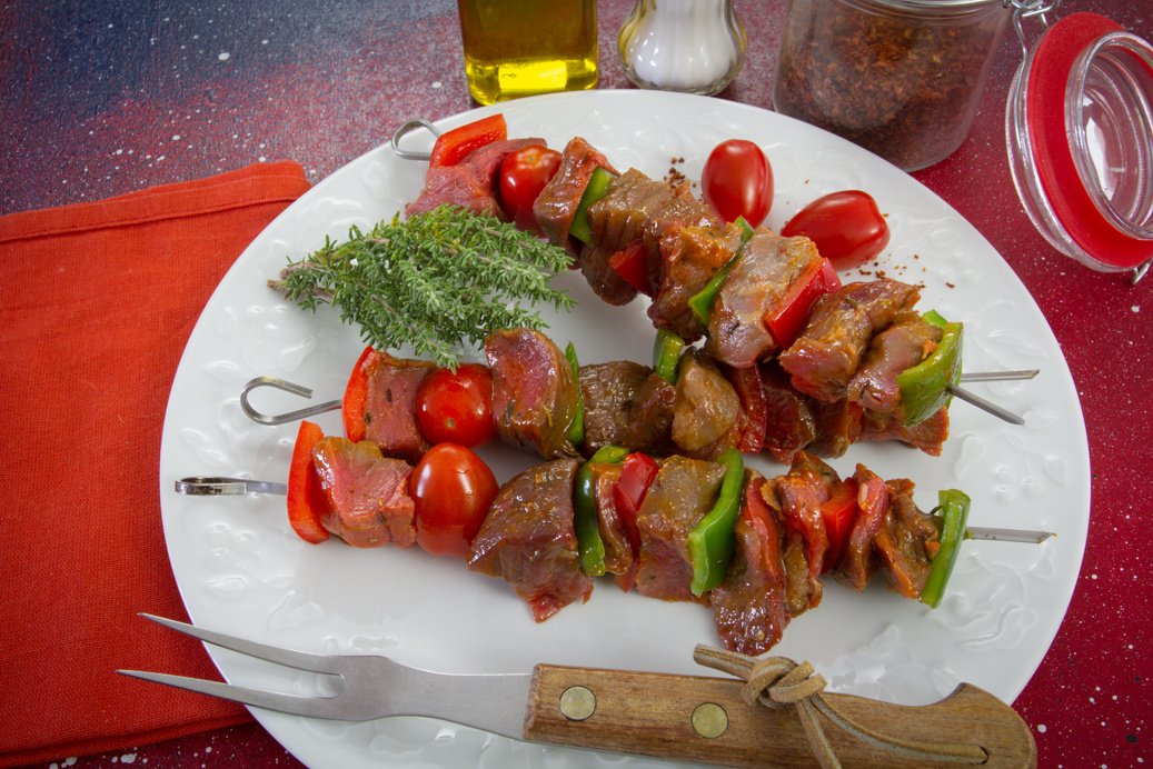 brochettes de boeuf